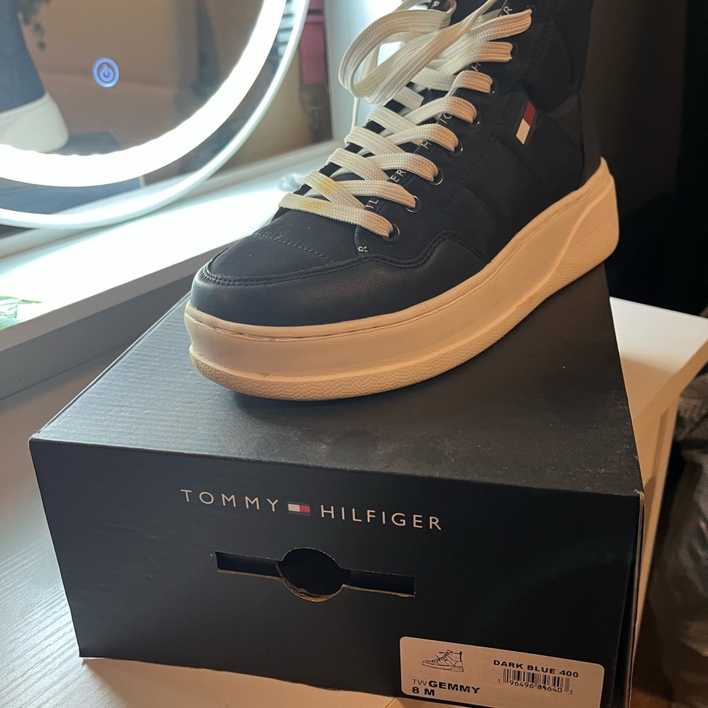 Tommy Hilfiger Women’s Navy High-Top Sneakers